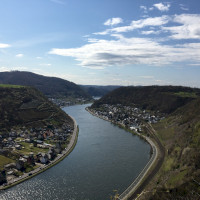Blick über die Mosel bei Lehmen