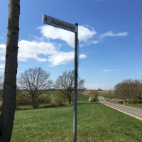 Hinweisschild zum Ausblick