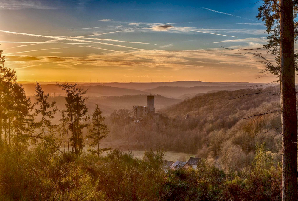 Burg Pyrmont bei Pillig in der Eifel