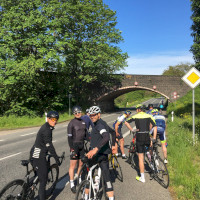 Start an der Eisenbahnbrücke in Engers