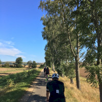 Auf dem Maifeldradweg nach Ochtendung zum Biergarten